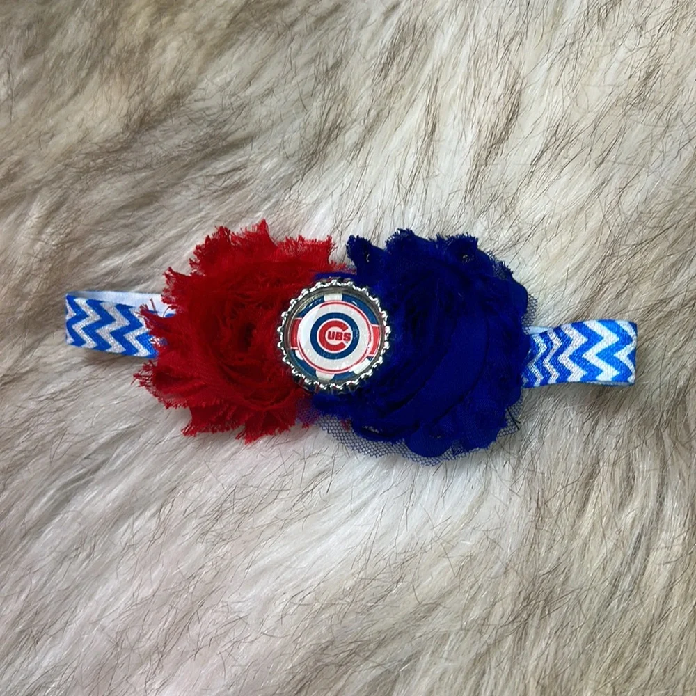 Chicago Cubs Flower Headband
